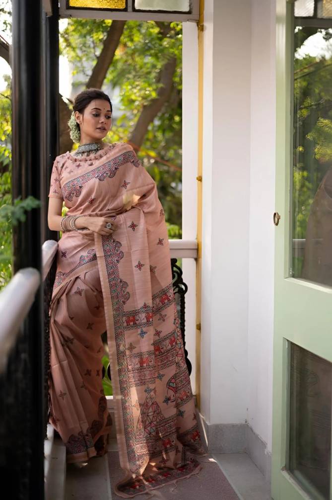 Natasha Krishna New Printed Designer Casual Wear Saree Collection